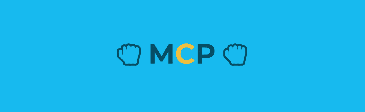 A blue banner that reads "MCP"