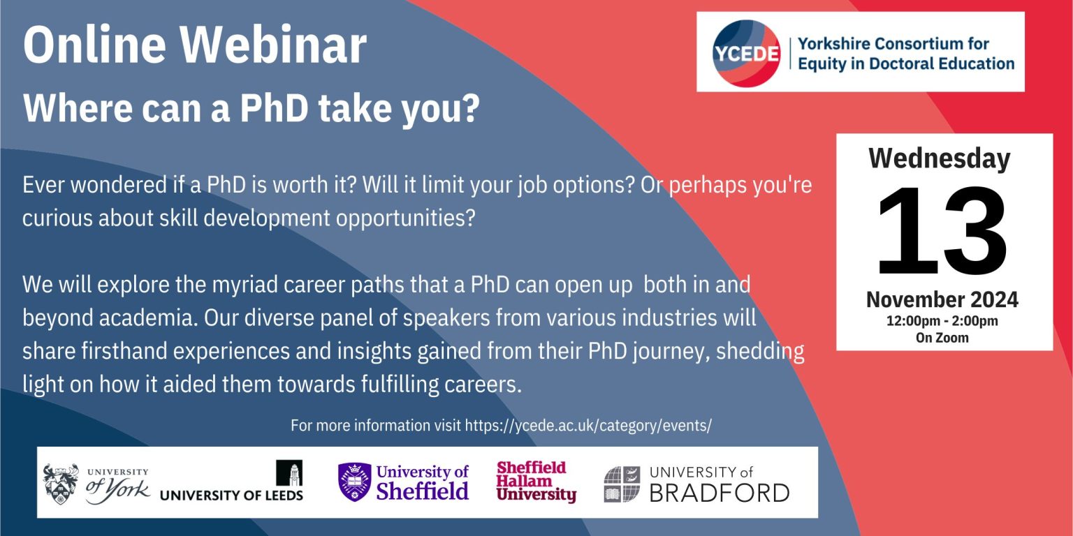Where can a PhD take you? - Yorkshire Consortium for Equity in Doctoral ...